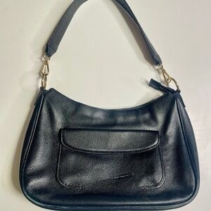 Chic Black Leather Shoulder Bag